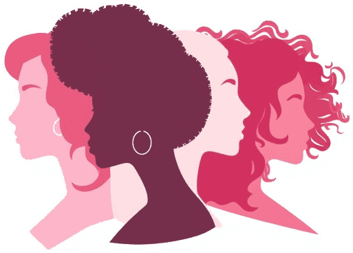 Diverse women silhouettes representing gender inclusivity